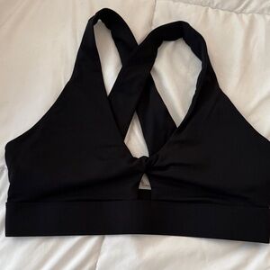 Fabletics Black Cross-Back Bralette